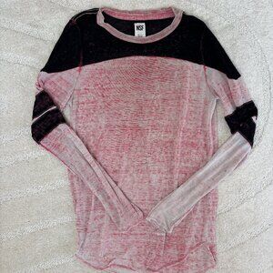 NSF Asymmetrical Linen Blend Top